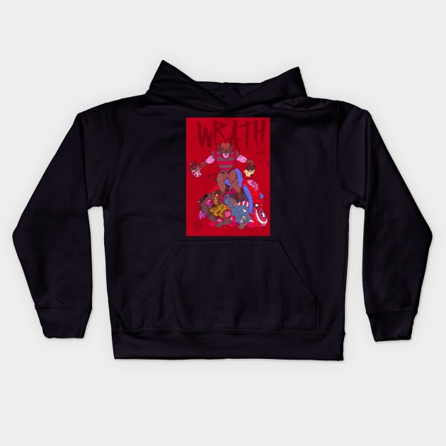 Hero to Zero - Wrath Kids Hoodie by nickcocozza